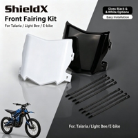 Plaque de numéro avant en plastique PP pour motocross ShieldX, pièces de modification brillantes pour moto, compatible avec Surron Light Bee X LBX