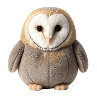 Schneegans und Eulen-Plüschtier, Maßgefertigte Zoo-Tier-Eulen-Plüschpuppe, Souvenir-Geschenk im Großhandel
