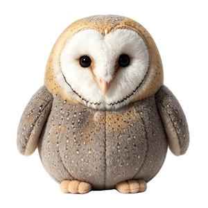 Peluche Hibou des Neiges Hibou de Grange Personnalisée, Jouet en Peluche Animal de Zoo, Poupée Hibou, Cadeau Souvenir, Vente en Gros - Product Image 1