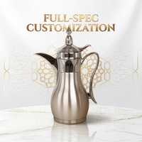 Coffret Cadeau d'Affaires Personnalisé – Thermos en Acier Inoxydable 2 Tasses 800ml, Longue Conservation de la Chaleur, Levier à Bouton-Poussoir, Noir Mat Doré, Sans BPA