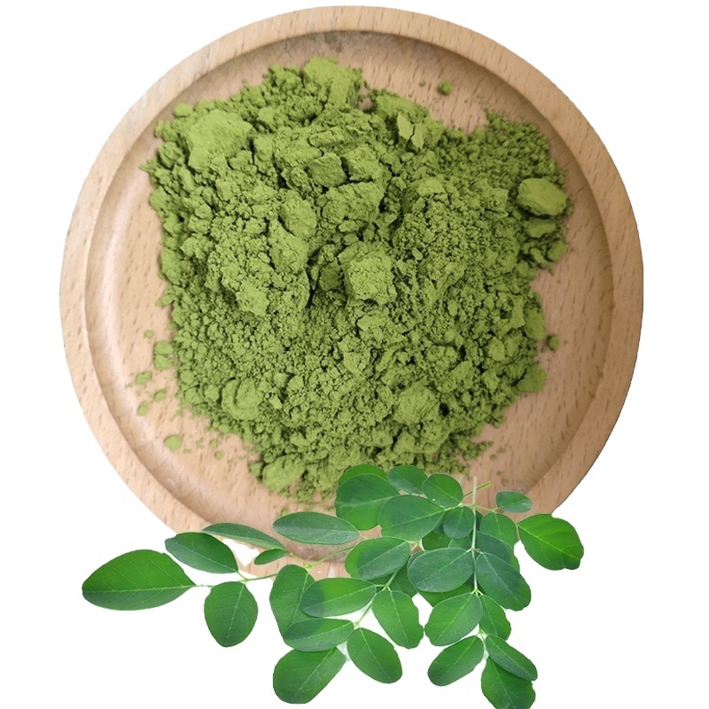 Estratto di polvere di foglie di Moringa sfuso di alta qualità in polvere di foglie di Moringa puro biologico in vendita