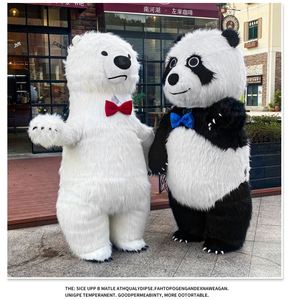 Costume de Mascotte Personnalisé en Coton, Jouet en Peluche Doux, Personnage d'Anime, Poupée en Peluche Gonflable Panda & Ours Polaire, Logo Personnalisé - Product Image 3