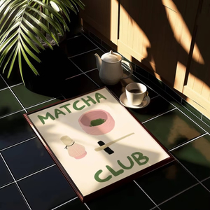 Affiche de cuisine esthétique minimaliste personnalisée affiche d'art de cadeau d'amant de Matcha affiche décorative de <span class=keywords><strong>club</strong></span> d'impression de papier et carton - Product Image 3