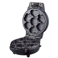Mini machine à friandises compacte 3 en 1 pour beignets gaufres et gâteaux gaufres pour fêtes gaufres et gâteaux gaufres faciles à nettoyer