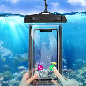 2022 Universal Cover Drift Diving Beach Pool Swimming Floating Waterproof Phone Pouch Waterproof Phone Case for Iphone 13 12 pro