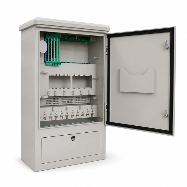 OEM Wholesale IP65 Outdoor Fiber Optic Distribution Cabinet FTTH Telecom Network Street Side Enclosure Manufacturer Supplier