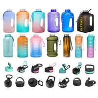 PRIX USINE 1000ml 32oz Grande bouteille personnalisée avec logo, étiquette imprimée pour fitness, sport, gym, écologique, couvercle de qualité alimentaire compatible PP/Tritan