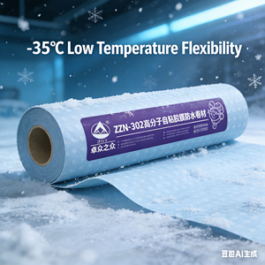 Membrana Autoadesiva HDPE ad Alta Resistenza allo Strappo, Resistente all'Acqua ed Ecologica per Applicazioni su Seminterrati e Tetti - Product Image 2