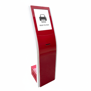 Ein interaktiver LCD-Selbstbedienungs-Druck kiosk mit vertikalem Bildschirm und USB-Anschluss für das <span class=keywords><strong>Queue</strong></span> Manager-System - Product Image 5