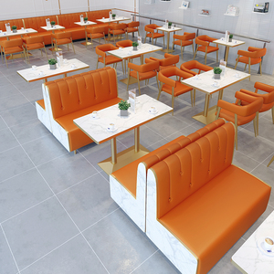 Sillas de Mármol <span class=keywords><strong>para</strong></span> Cafetería y Restaurante, Juego de Mesa de Comedor, Asientos de Cabina, Sofás, Bancos, <span class=keywords><strong>Muebles</strong></span>, Sillas - Product Image 1