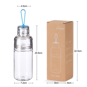 <span class=keywords><strong>Gobelet</strong></span> à boire transparent <span class=keywords><strong>personnalisé</strong></span> de 480 ml, anti-fuite, sans BPA, bouteille d'eau de sport réutilisable pour les voyages en plein air, en Tritan, avec corde - Product Image 5
