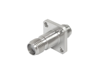 Adaptateur coaxial RF WSARK SMA femelle à 4 trous pour montage sur panneau, en acier inoxydable, faible VSWR, pour test micro-ondes et communication sans fil
