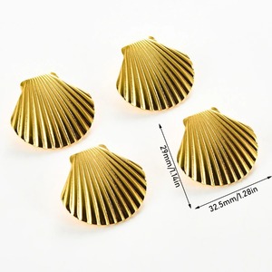 1 Paire de Boucles d'Oreilles Clous en Acier Inoxydable Coquillage pour Femmes et Filles, Grandes et Massives, Plaqué Or, Chic d'Été, Bijoux de Plage Océan, Cadeau - Product Image 6