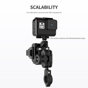 मोटरसाइकिल फोन धारक के साथ वाइब्रेशन डैपेनर एंटी-चोरी फोन माउंट हैंडलबार सेलफोन धारक - Product Image 2