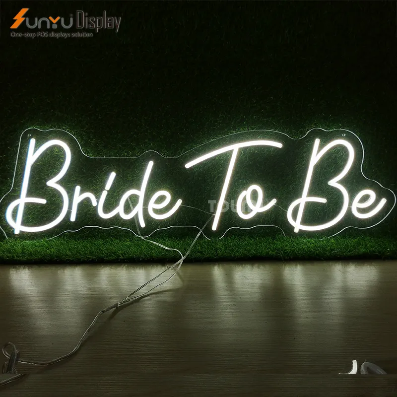 wholesale Bride to be romantic wedding decorative neon sign custom size color neon sign