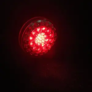 4 Inch Led Round Tail Light Truck Trailer Combination Tail Lamps