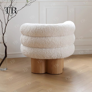 Turri Cloud Couch Esthétique Blanc Berbère Polaire Tissu Salon Meubles Beauté Attente Réception Chaise & Canapé - Product Image 6