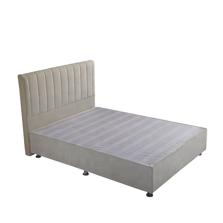 Современный односпальный диван большого размера тканевый изголовье для домашней кровати