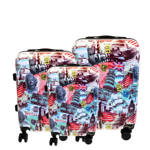Ensemble de bagages de voyage en polycarbonate rigide de qualité supérieure, 3 pièces, avec logo personnalisé et roulettes pivotantes fluides - Product Image 3