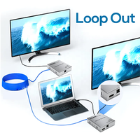 Xput OEM pour prolongateur HDMI IP réseau 1080P 200M Cat5e Cat6, convertisseur mode un-à-plusieurs/plusieurs-à-plusieurs pour PC domestique, télécommande USB métallique