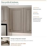 Meuble de cuisine en contreplaqué avec portes en chêne blanc, aménagement en U classique, dimensions personnalisées, unités modulaires et tiroirs à fermeture amortie