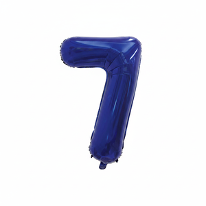 40 \ "บอลลูนฟิล์มอลูมิเนียมสีฟ้า No.7 240ชิ้น /cs สำหรับตกแต่งงานปาร์ตี้ - Product Image 2