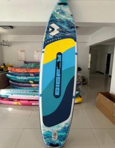 ขายตรงจากโรงงาน บอร์ดพายยืนแบบเป่าลม SUP ขนาด 11'x34"x6"  แบบสั่งทำพิเศษ  กระดานโต้คลื่นแบบ Drop Stitch รุ่น BF10 Skatinger ทั้งชิ้น - Product Image 3