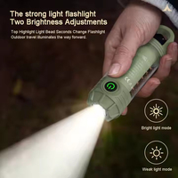 Lampe torche LED portable rechargeable QXMOVING pour le camping, étanche, lampe de secours pour le camping, lampe d'urgence pour l'extérieur