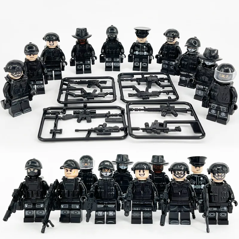 Hete Verkoop Militaire Ww2-figuren Duits Leger U.s. Legertank Commando Soldaat Met Wapens Geweren Swat Serie Bouwstenen Kids Speelgoed