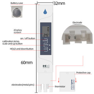 Conductimètres HM dispositif de Test de qualité de l'eau 2 en 1 <span class=keywords><strong>testeur</strong></span> de température ce mètre pour <span class=keywords><strong>piscine</strong></span> à boire domestique - Product Image 3