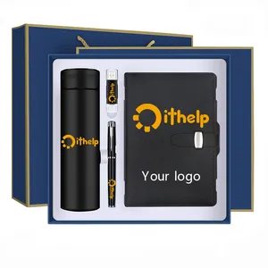 Corporate Promotional Gift Items Personalized Digital Thermos Cup Business Souvenir Gift Set