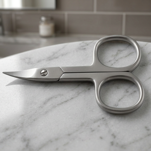 ASAP Precision Expert Trimming Long Stainless Steel Right-Handed Pedicure <b>Scissors</b> Straight Sharp Unwanted Hair Removal Eyebrow - Product Image 2