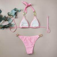 Nouveau maillot de bain micro sexy exotique et élégant pour femme, ensemble bikini et soutien-gorge 2023