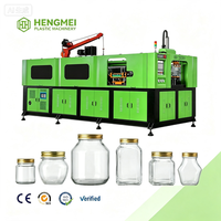 Mesin Cetak Tiup Otomatis Pabrik 1300BPH untuk Botol Madu Selai PET Mulut Lebar 5L 2 Rongga Full Elektrik