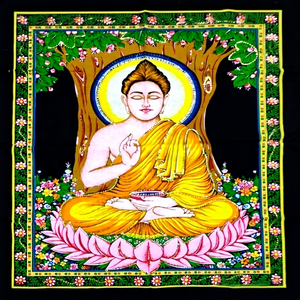 Nuevo Tapiz Mandala Decorativo Artístico Popular 2026, Tapiz de Pared con Estampado de Buda, Tejido en Algodón con Lentejuelas, 75x110cm, Venta al Por Mayor desde India - Product Image 1