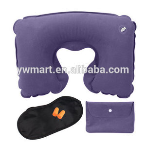 Almohada inflable <span class=keywords><strong>de</strong></span> viaje para el cuello, <span class=keywords><strong>máscara</strong></span> para los ojos, tapón para <span class=keywords><strong>la</strong></span> oreja y bolsa - Product Image 3