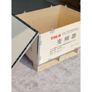 Caja de Madera Natural para Embalaje General, Color Gris Claro, Plegable, Desmontable, con Correas de Acero, Calidad de Exportación - Product Image 2
