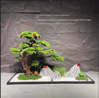 Árbol de Pino Artificial Grande Personalizado XinQi, Ecológico, en Maceta Cilíndrica para Interiores/Exteriores, Paisajismo, Hoteles y Jardines