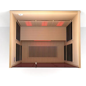 ห้องซาวน่าอินฟราเรดสำหรับ 2 คน แบบเต็มสเปกตรัม ทำจากไม้เฮมล็อกซีดาร์แคนาดา สำหรับใช้ภายในอาคาร - Product Image 4