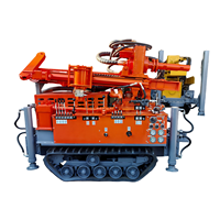 Mini-foreuse rotative pour puits d'eau de 150 mètres avec pompe et boîte de vitesses à moteur diesel de 42 kW