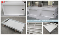 KKR Grand Plateau De Douche Résine Pierre Holte Bain Douche Plateaux Solide Surface Base piatto doccia