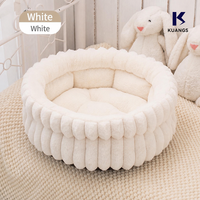 Nouveau tapis rond pour chien, épais, personnalisable, anti-froid, pour petites races et chats, en vente promotionnelle
