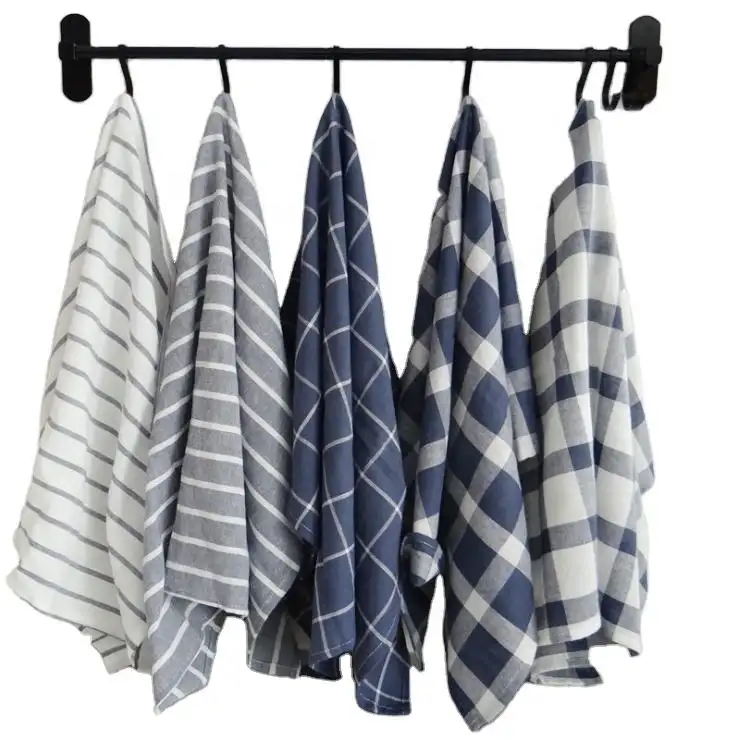 Serviettes de vaisselle en coton de luxe serviettes de vadrouille de bar personnalisées en coton vierge 100% serviettes de cuisine en pur coton