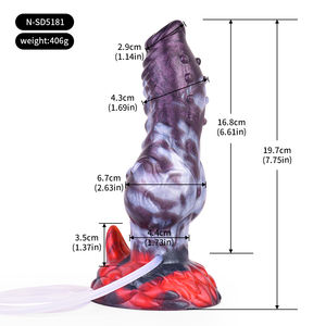 NNSX Großer Knoten-Analdildo für Frauen Sexspielzeug Ausgefallener Tier-Dildo Riesiger Penis Silikon Weicher Analplug Prostata-<span class=keywords><strong>Massage</strong></span> Sexy Spielzeug - Product Image 6