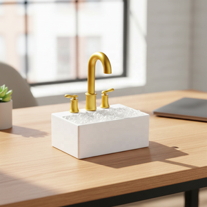 Fontana da Tavolo per Casa e Ufficio, Decorazione da Interno con Cascata, Luce LED e Pietra - Product Image 3