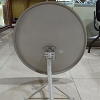 Sistema de Satélite de Banda Ku de 60 cm Económico, Incluye 24 Antenas Parabólicas, Trípode y LNB para Canales HD Gratuitos