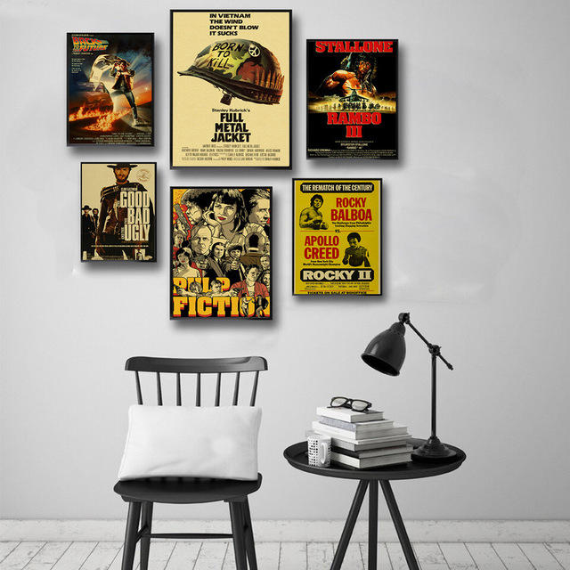 Vintage Poster Antique Custom Canvas Painted Inkjet Printed Movie Music Star Signs