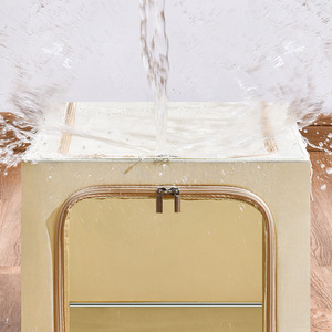 Grande fenêtre moderne cadre en aluminium pliable armoire à vêtements boîte de rangement approfondi crevasse organisateur étanche à l'humidité animaux de compagnie - Product Image 3