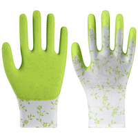 Gants de travail de jardinage flexibles très demandés, avec revêtement en latex imprimé, résistants aux éperons et aux perforations, pour les paysagistes