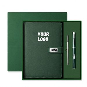 ชุดของขวัญสมุดโน้ตและปากกาหนัง PU หรูหราแบบกำหนดเอง พร้อมโลโก้ธุรกิจสำหรับโปรโมชั่น - Product Image 2